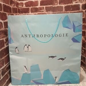 Anthropologie Large Penguin Shopping Bag